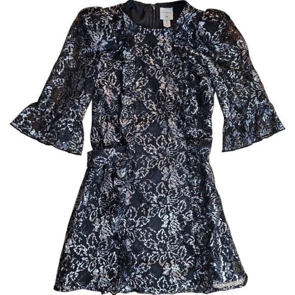 The Vampire’s Wife x H&M Black Silver Lace Dress - Picture 3 of 12